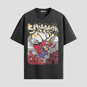 Playera urbana de anime y gaming ExtraLife MX, corte Standard Fit unisex ligero y transpirable en color Deep Black y Pure White, ropa de uso diario para gym y casual.