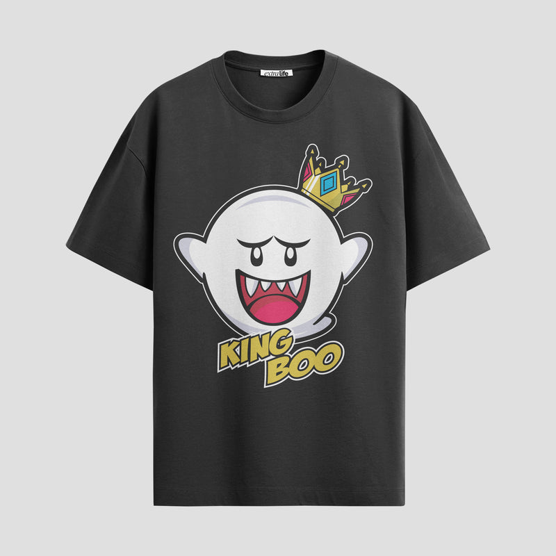 Playera urbana de anime y gaming ExtraLife MX, corte Standard Fit unisex ligero y transpirable en color Deep Black y Pure White, ropa de uso diario para gym y casual.