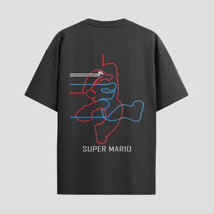 Playera urbana de anime y gaming ExtraLife MX, corte Standard Fit unisex ligero y transpirable en color Deep Black y Pure White, ropa de uso diario para gym y casual.