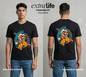El Reino del Fontanero | El Fontanero Estelar #02277 - Playera Standard Fit | Deep Black - Foto en modelo