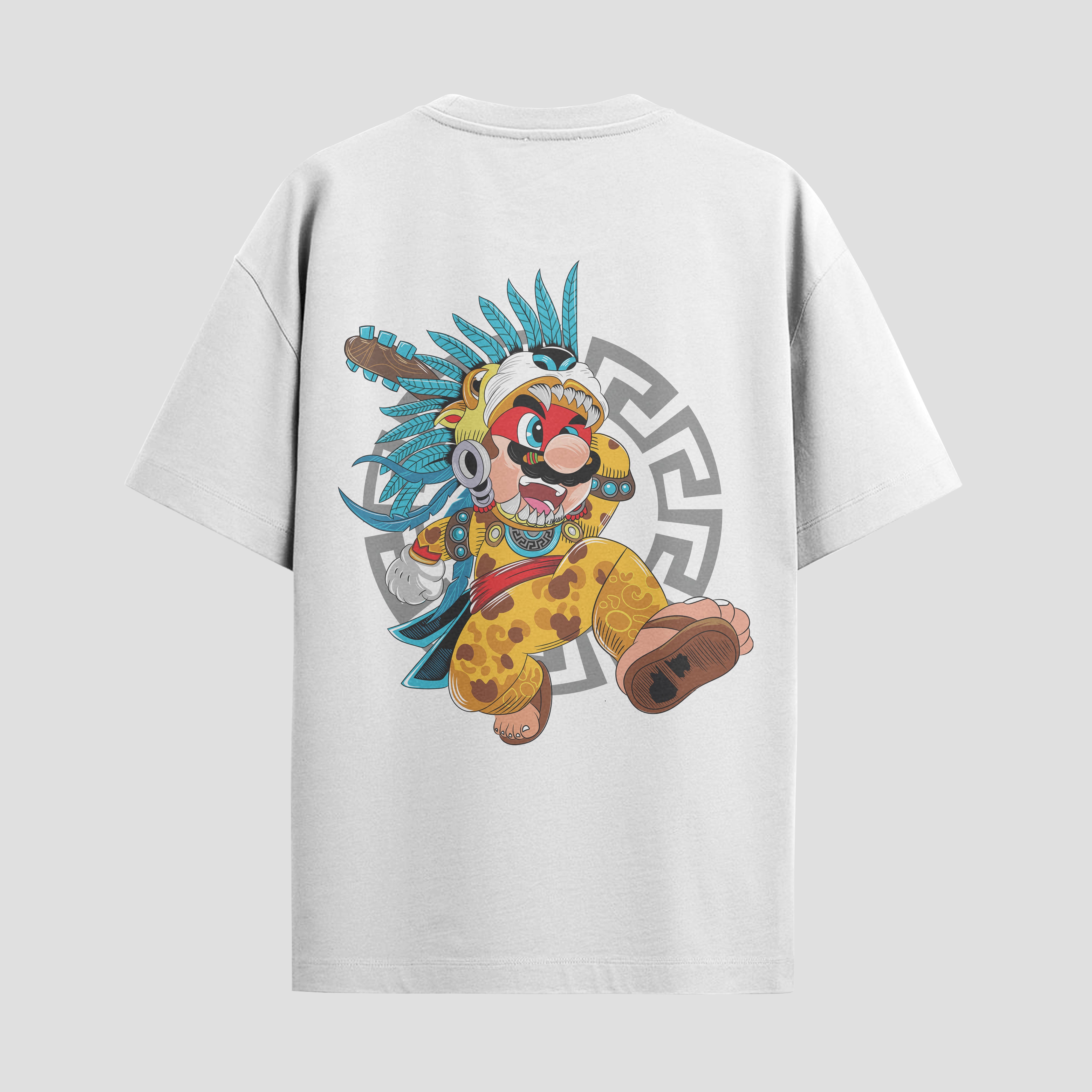 Playera urbana de anime y gaming ExtraLife MX, corte Standard Fit unisex ligero y transpirable en color Deep Black y Pure White, ropa de uso diario para gym y casual.