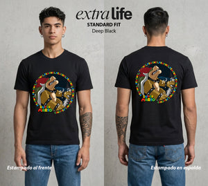 El Reino del Fontanero | El Fontanero Estelar #02279 - Playera Standard Fit | Deep Black - Foto en modelo