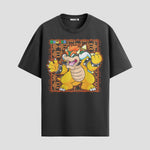 Playera urbana de anime y gaming ExtraLife MX, corte Standard Fit unisex ligero y transpirable en color Deep Black y Pure White, ropa de uso diario para gym y casual.