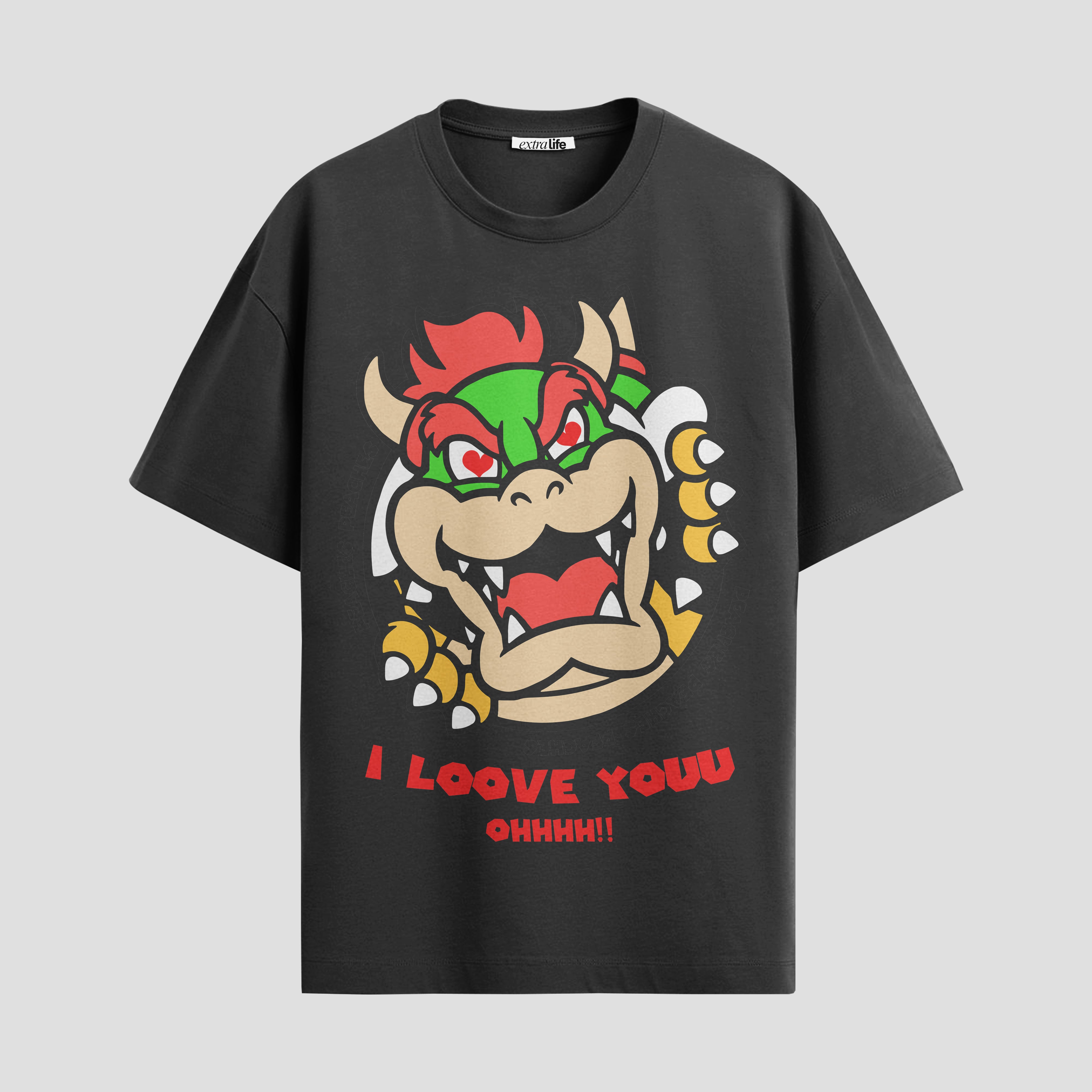 Playera urbana de anime y gaming ExtraLife MX, corte Standard Fit unisex ligero y transpirable en color Deep Black y Pure White, ropa de uso diario para gym y casual.