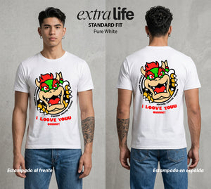 El Reino del Fontanero | El Saltador del Reino #02281 - Playera Standard Fit | Pure White - Foto en modelo