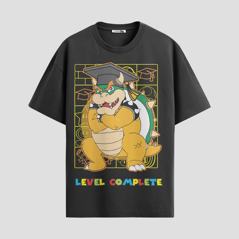 Playera urbana de anime y gaming ExtraLife MX, corte Standard Fit unisex ligero y transpirable en color Deep Black y Pure White, ropa de uso diario para gym y casual.