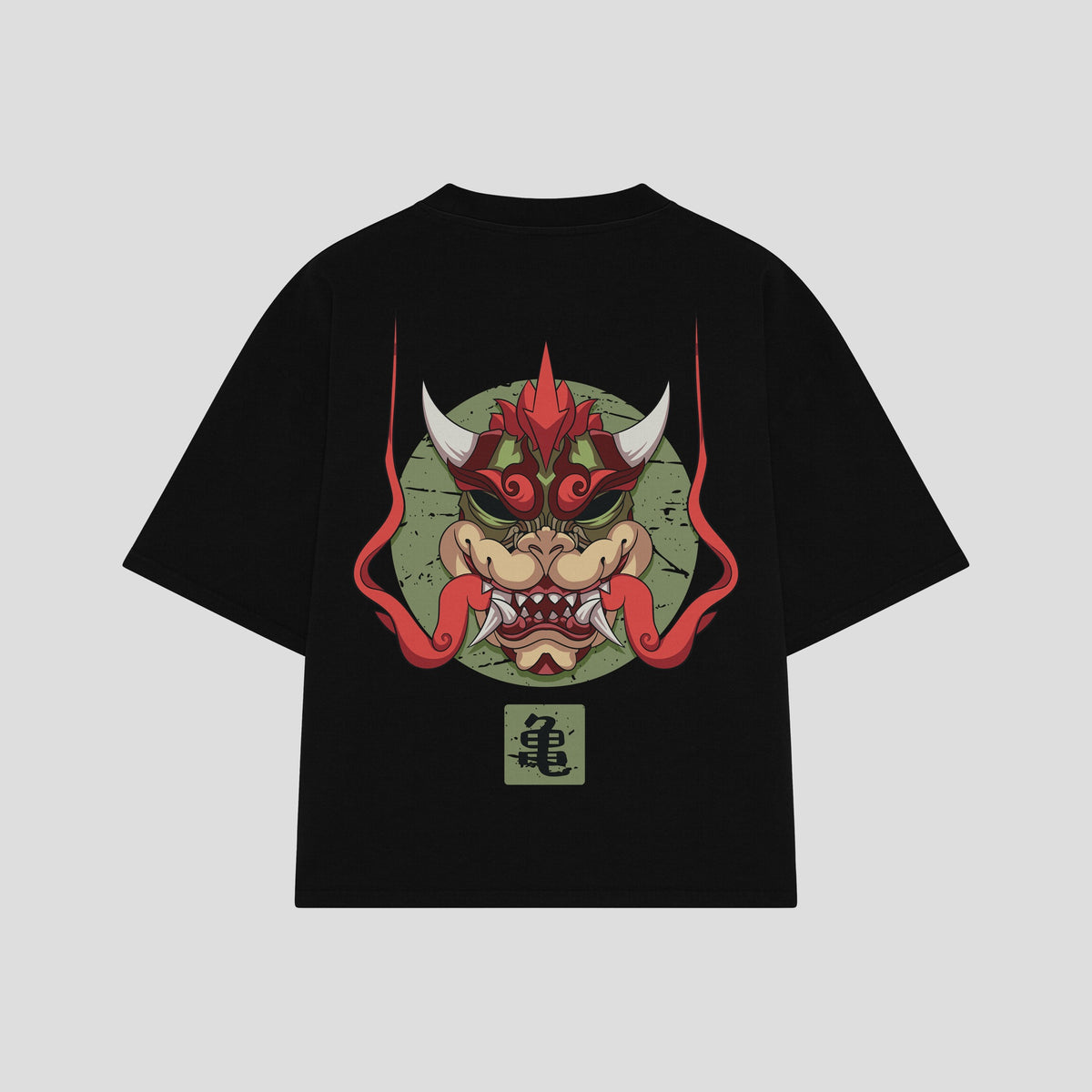 Playera streetwear premium de anime y gaming ExtraLife MX, corte oversized drop shoulder ligero y fresco en color Deep Black y Off-White, moda urbana mexicana de culto.