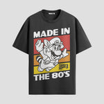 Playera urbana de anime y gaming ExtraLife MX, corte Standard Fit unisex ligero y transpirable en color Deep Black y Pure White, ropa de uso diario para gym y casual.