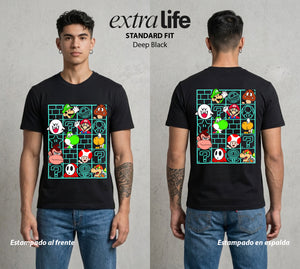 El Reino del Fontanero | El Fontanero Estelar #02290 - Playera Standard Fit | Deep Black - Foto en modelo
