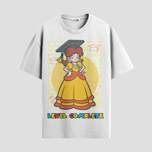 Playera urbana de anime y gaming ExtraLife MX, corte Standard Fit unisex ligero y transpirable en color Deep Black y Pure White, ropa de uso diario para gym y casual.