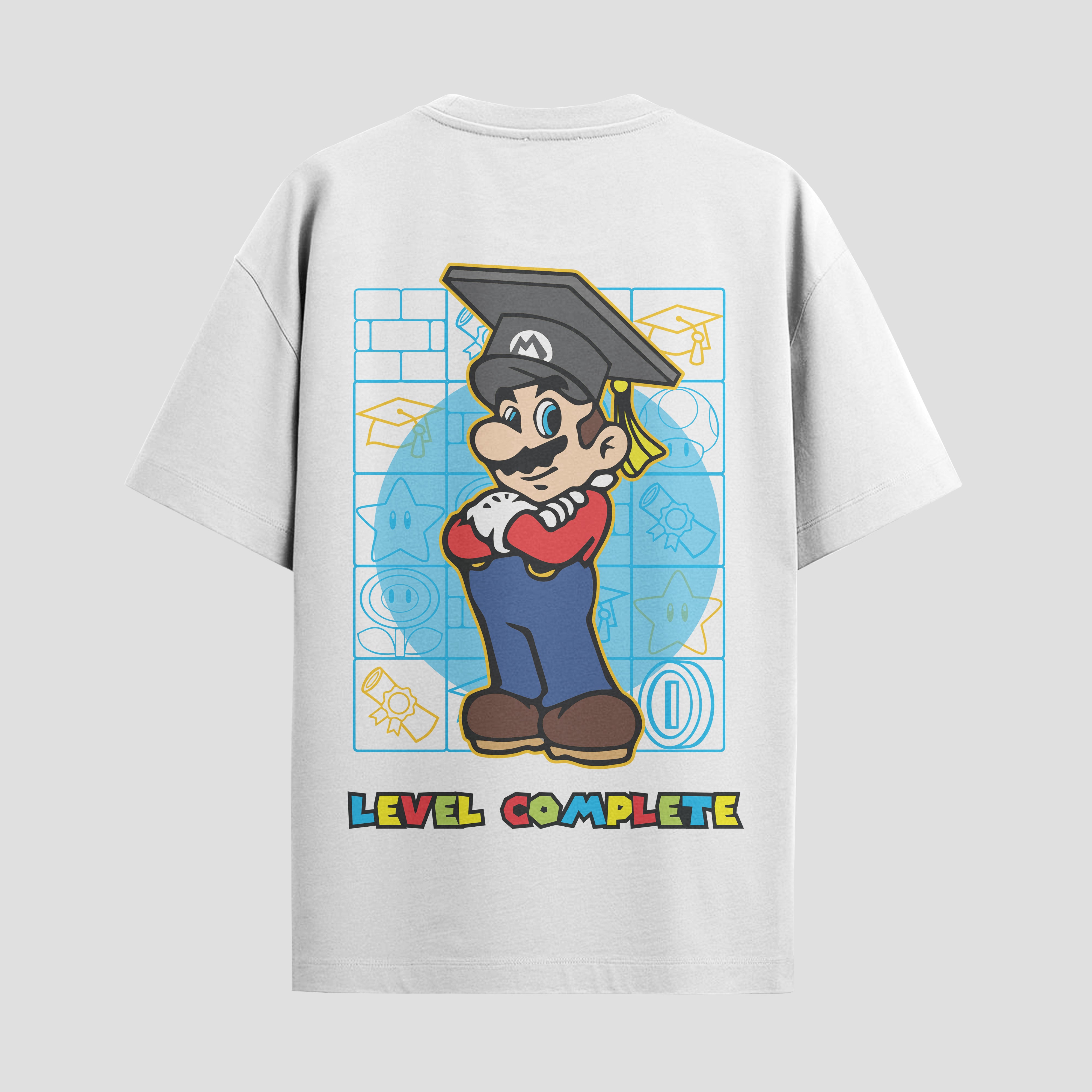 Playera urbana de anime y gaming ExtraLife MX, corte Standard Fit unisex ligero y transpirable en color Deep Black y Pure White, ropa de uso diario para gym y casual.
