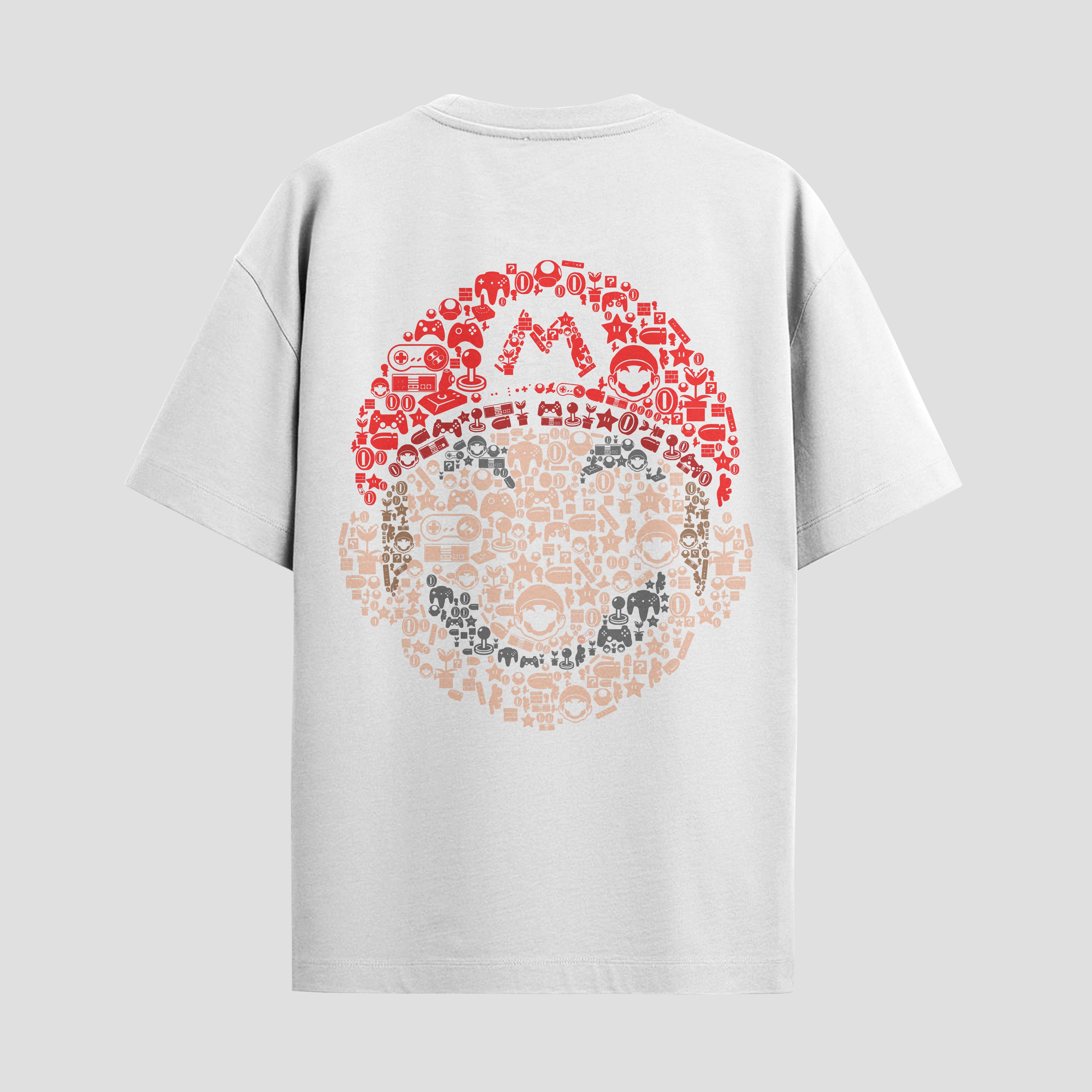 Playera urbana de anime y gaming ExtraLife MX, corte Standard Fit unisex ligero y transpirable en color Deep Black y Pure White, ropa de uso diario para gym y casual.
