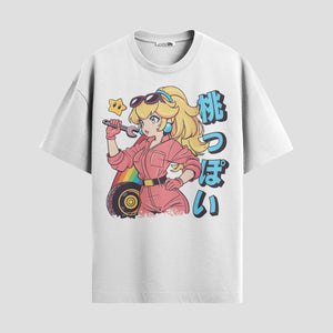 Playera urbana de anime y gaming ExtraLife MX, corte Standard Fit unisex ligero y transpirable en color Deep Black y Pure White, ropa de uso diario para gym y casual.
