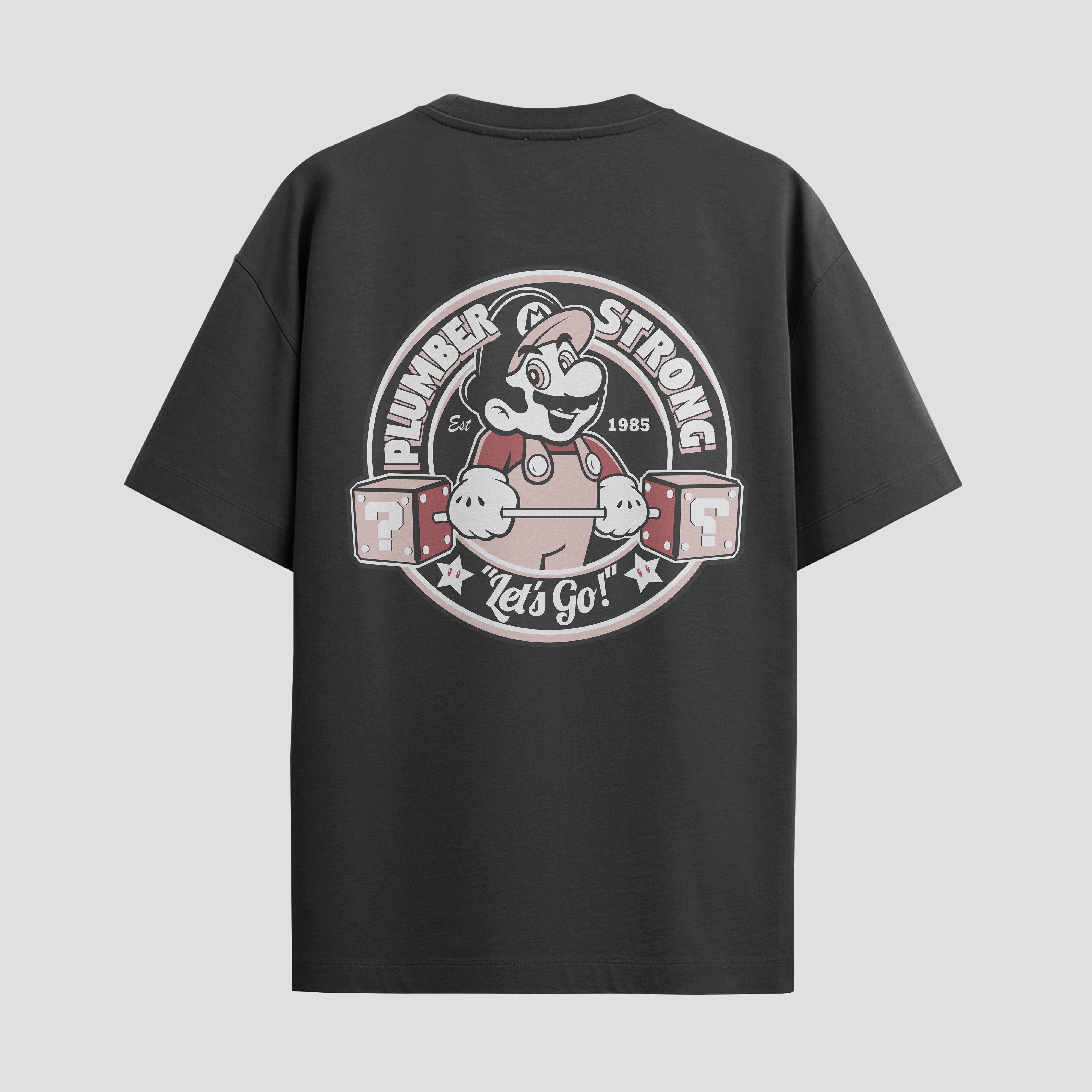 Playera urbana de anime y gaming ExtraLife MX, corte Standard Fit unisex ligero y transpirable en color Deep Black y Pure White, ropa de uso diario para gym y casual.