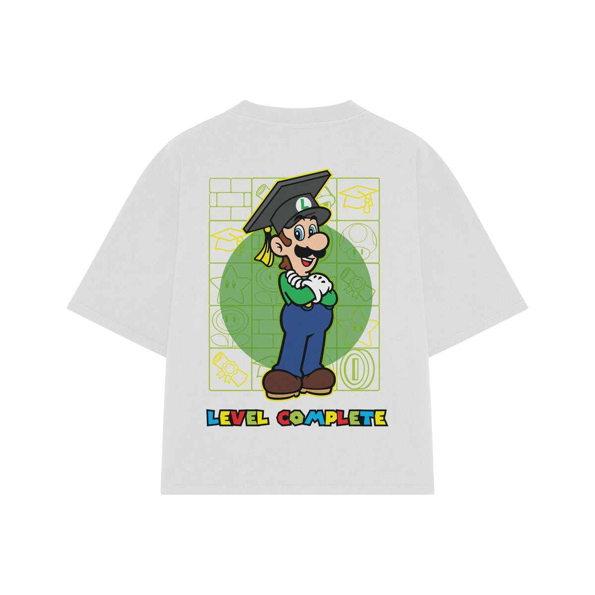 Playera streetwear premium de anime y gaming ExtraLife MX, corte oversized drop shoulder ligero y fresco en color Deep Black y Off-White, moda urbana mexicana de culto.
