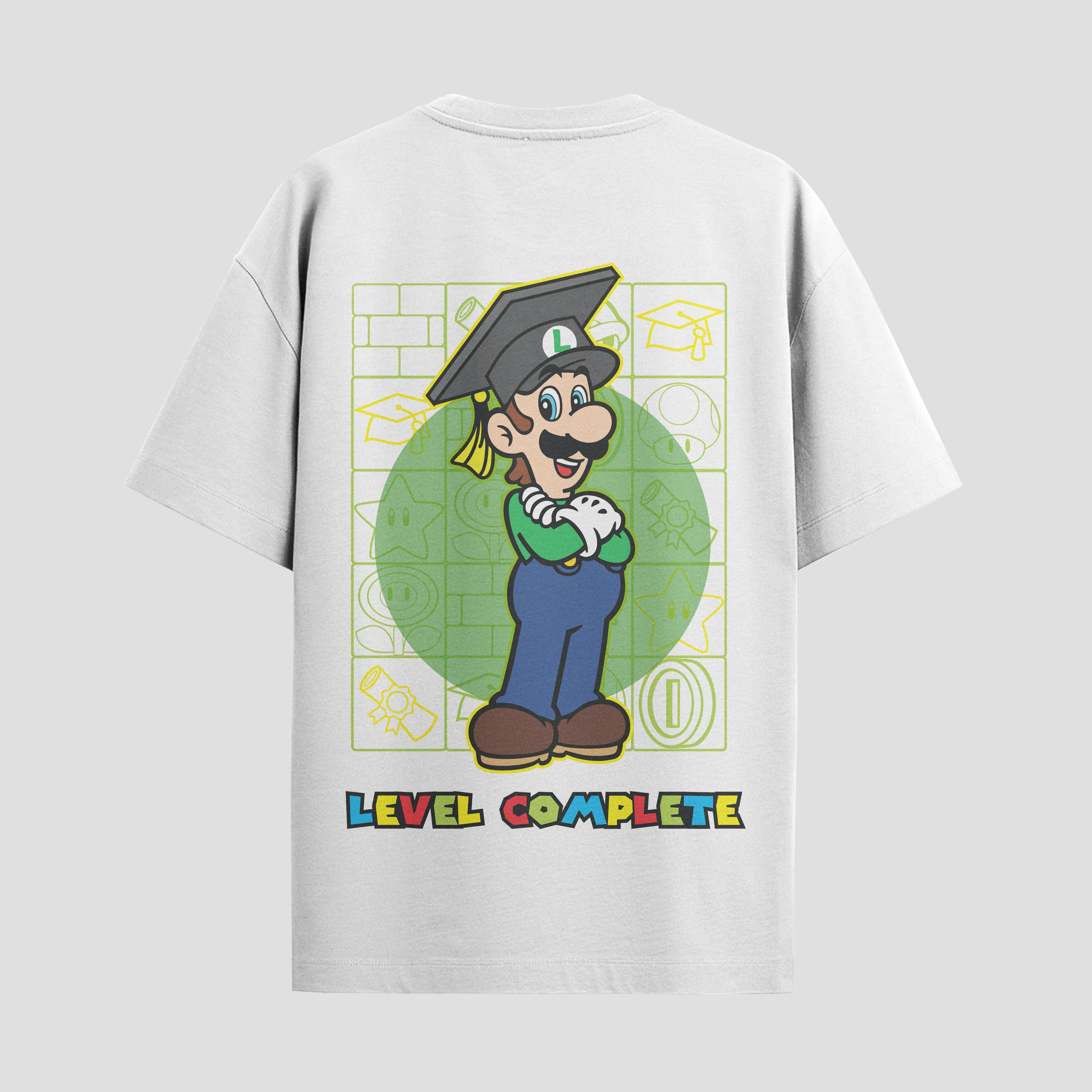 Playera urbana de anime y gaming ExtraLife MX, corte Standard Fit unisex ligero y transpirable en color Deep Black y Pure White, ropa de uso diario para gym y casual.