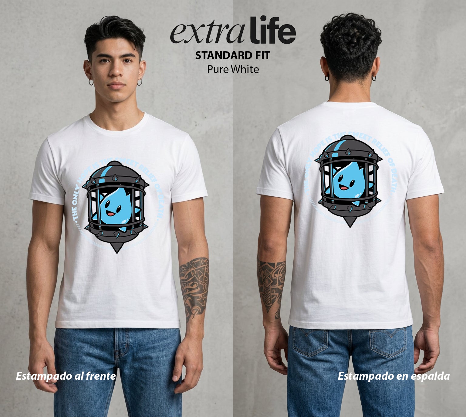 El Reino del Fontanero | El Fontanero Estelar #02310 - Playera Standard Fit | Pure White - Foto en modelo