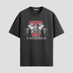 Playera urbana de anime y gaming ExtraLife MX, corte Standard Fit unisex ligero y transpirable en color Deep Black y Pure White, ropa de uso diario para gym y casual.