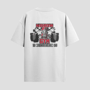 Playera urbana de anime y gaming ExtraLife MX, corte Standard Fit unisex ligero y transpirable en color Deep Black y Pure White, ropa de uso diario para gym y casual.