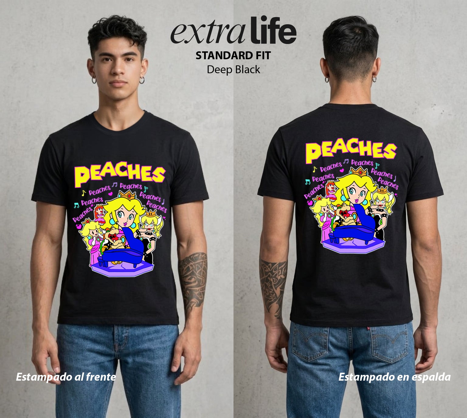 El Reino del Fontanero | El Explorador del Reino #02316 - Playera Standard Fit | Deep Black - Foto en modelo