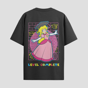 Playera urbana de anime y gaming ExtraLife MX, corte Standard Fit unisex ligero y transpirable en color Deep Black y Pure White, ropa de uso diario para gym y casual.