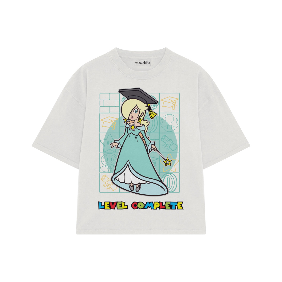 Playera streetwear premium de anime y gaming ExtraLife MX, corte oversized drop shoulder ligero y fresco en color Deep Black y Off-White, moda urbana mexicana de culto.