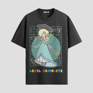 Playera urbana de anime y gaming ExtraLife MX, corte Standard Fit unisex ligero y transpirable en color Deep Black y Pure White, ropa de uso diario para gym y casual.