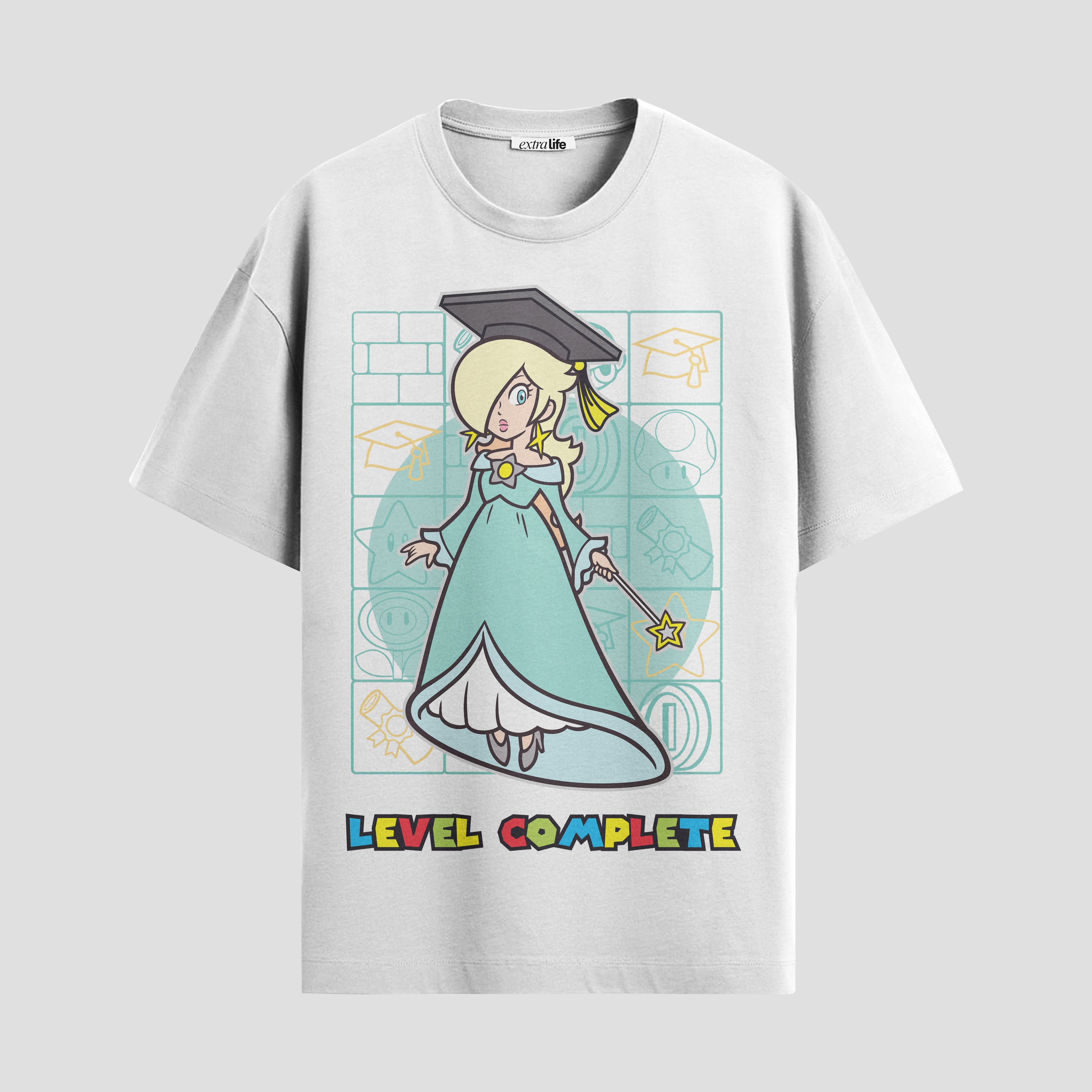 Playera urbana de anime y gaming ExtraLife MX, corte Standard Fit unisex ligero y transpirable en color Deep Black y Pure White, ropa de uso diario para gym y casual.