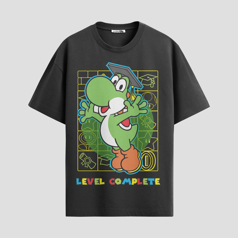 Playera urbana de anime y gaming ExtraLife MX, corte Standard Fit unisex ligero y transpirable en color Deep Black y Pure White, ropa de uso diario para gym y casual.
