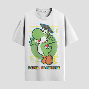 Playera urbana de anime y gaming ExtraLife MX, corte Standard Fit unisex ligero y transpirable en color Deep Black y Pure White, ropa de uso diario para gym y casual.