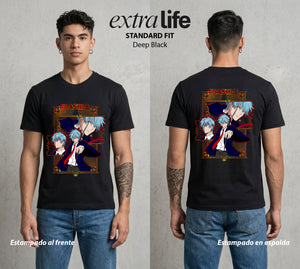 Musculos sobre Magia | Corona del Torneo #02338 - Playera Standard Fit | Deep Black - Foto en modelo