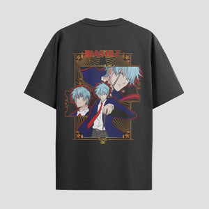 Playera urbana de anime y gaming ExtraLife MX, corte Standard Fit unisex ligero y transpirable en color Deep Black y Pure White, ropa de uso diario para gym y casual.