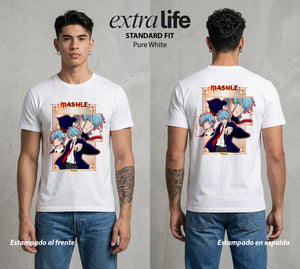 Musculos sobre Magia | Corona del Torneo #02338 - Playera Standard Fit | Pure White - Foto en modelo