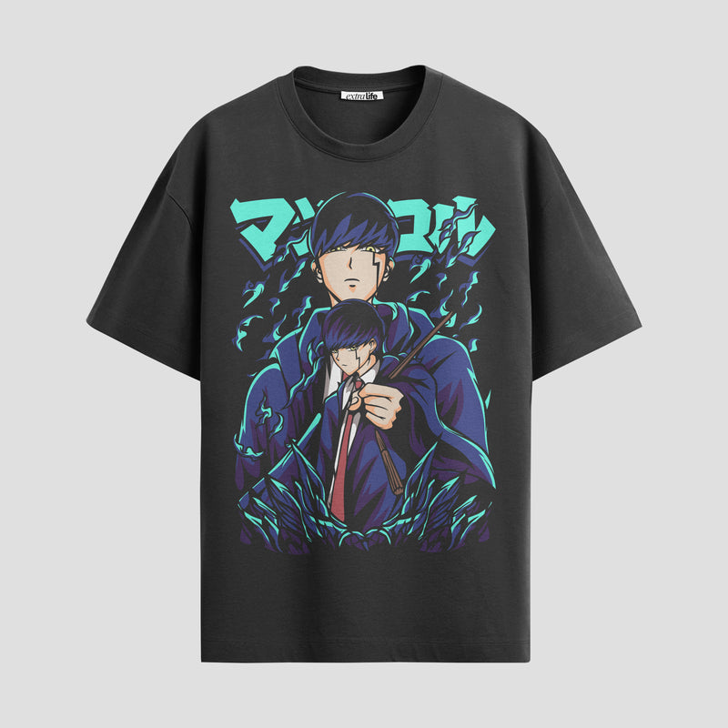 Playera urbana de anime y gaming ExtraLife MX, corte Standard Fit unisex ligero y transpirable en color Deep Black y Pure White, ropa de uso diario para gym y casual.