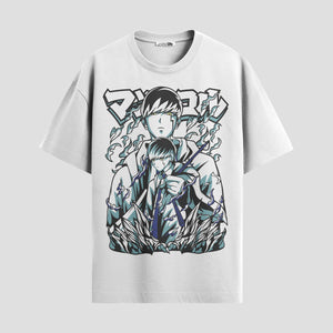 Playera urbana de anime y gaming ExtraLife MX, corte Standard Fit unisex ligero y transpirable en color Deep Black y Pure White, ropa de uso diario para gym y casual.