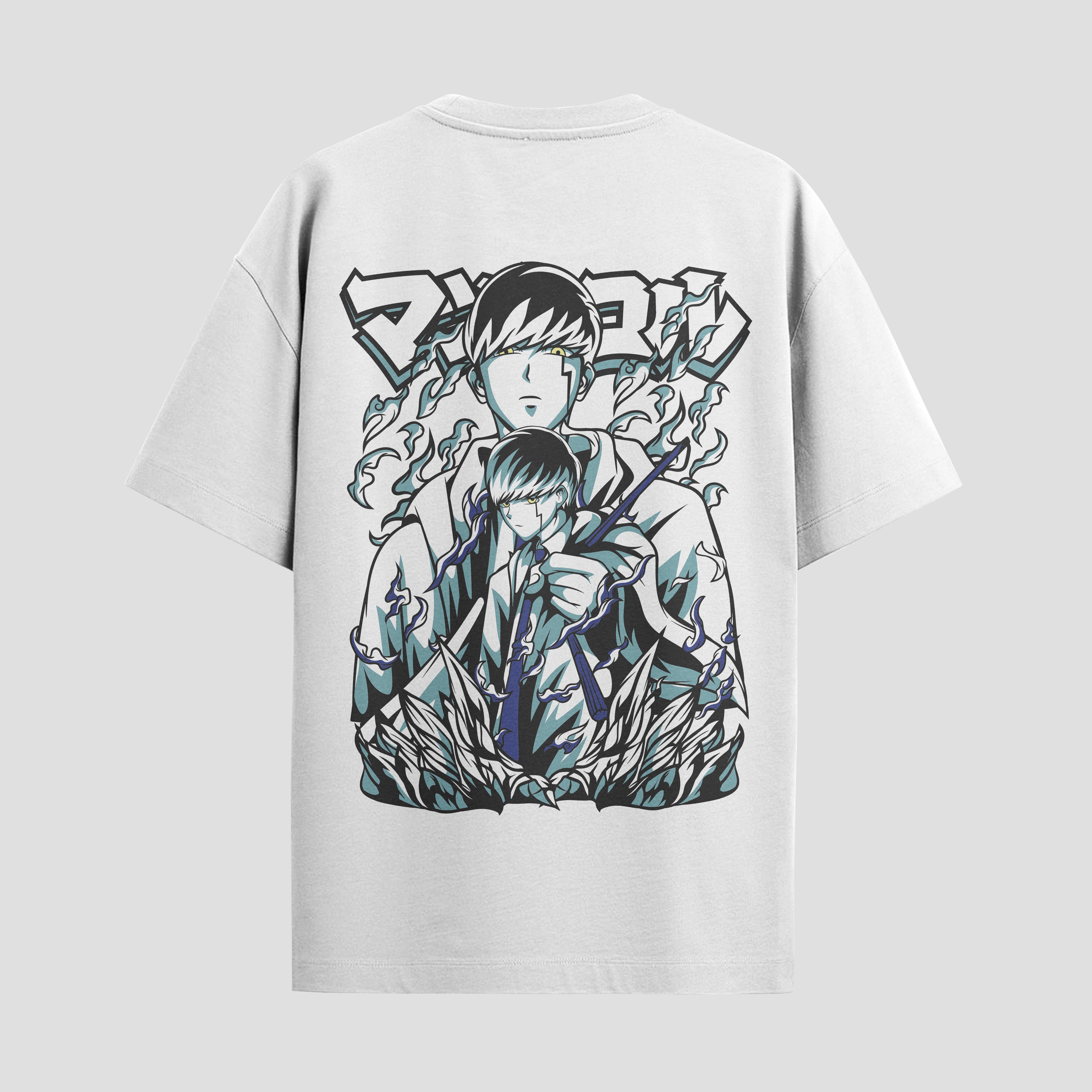 Playera urbana de anime y gaming ExtraLife MX, corte Standard Fit unisex ligero y transpirable en color Deep Black y Pure White, ropa de uso diario para gym y casual.