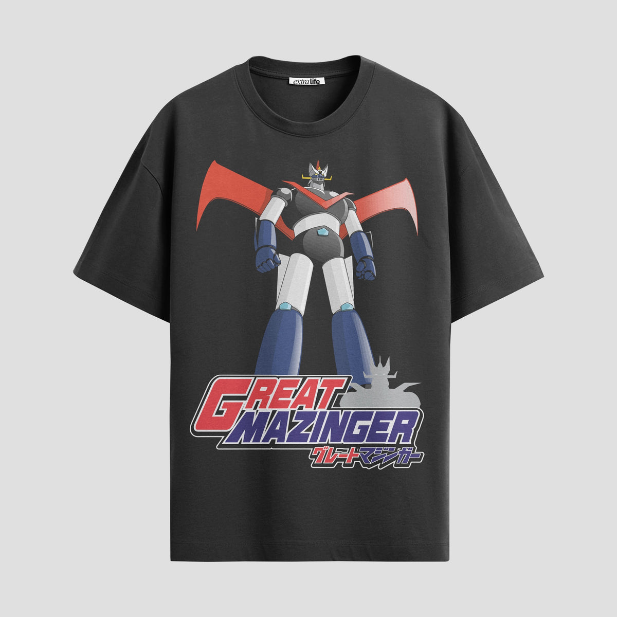 Playera urbana de anime y gaming ExtraLife MX, corte Classic Premium unisex ligero y transpirable en color Deep Black y Pure White, ropa de uso diario para gym y casual.