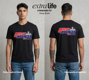 El Coloso de Acero | El Puño del Robot #02347 - Playera Standard Fit | Deep Black - Foto en modelo