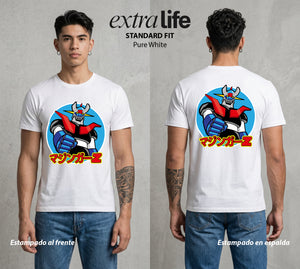 El Coloso de Acero | El Poder del Acero #02348 - Playera Standard Fit | Pure White - Foto en modelo