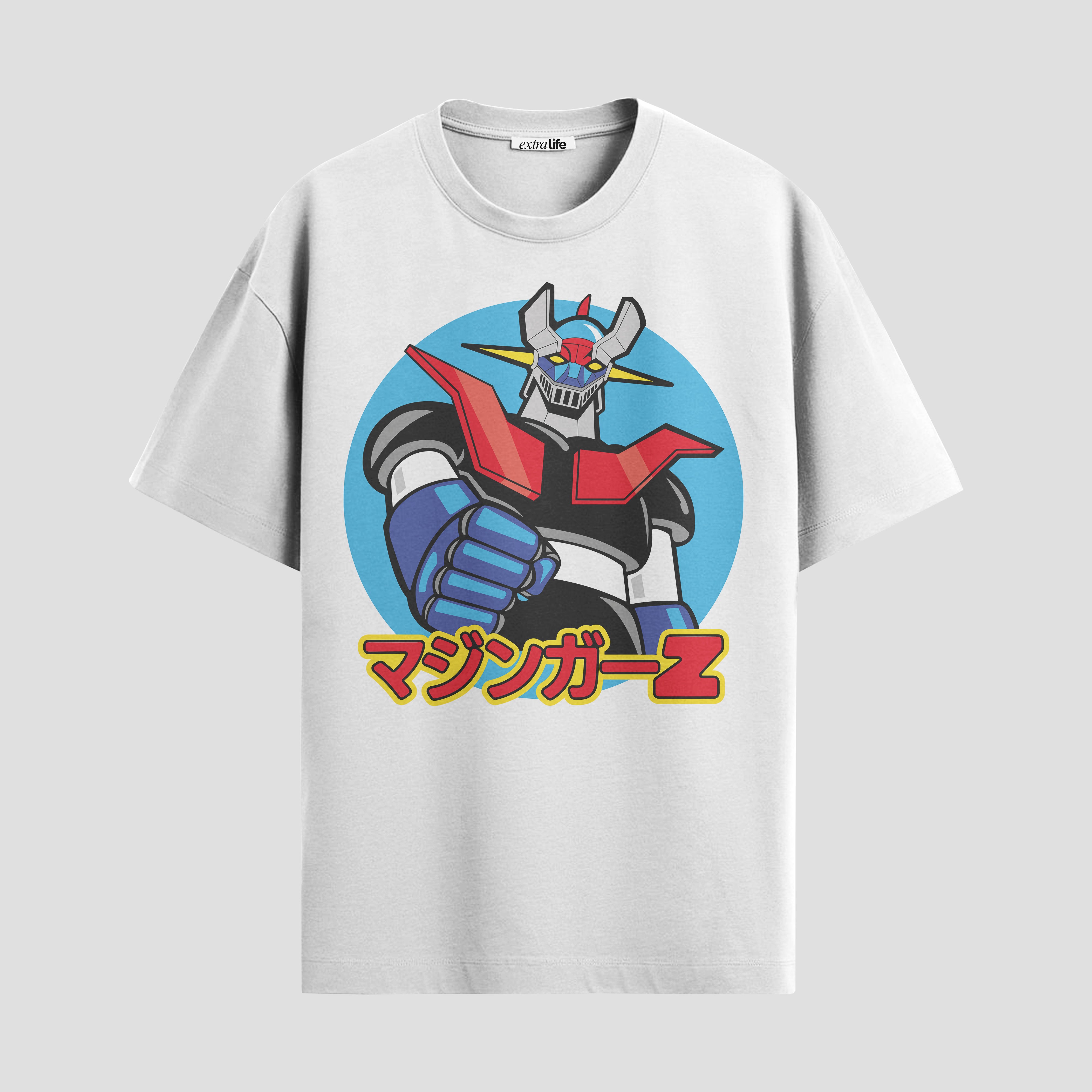 Playera urbana de anime y gaming ExtraLife MX, corte Standard Fit unisex ligero y transpirable en color Deep Black y Pure White, ropa de uso diario para gym y casual.