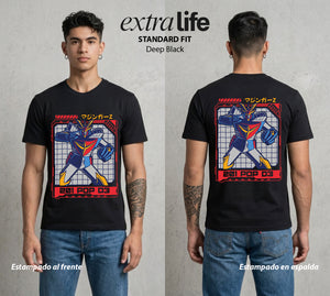 El Coloso de Acero | El Arte del Coloso #02349 - Playera Standard Fit | Deep Black - Foto en modelo