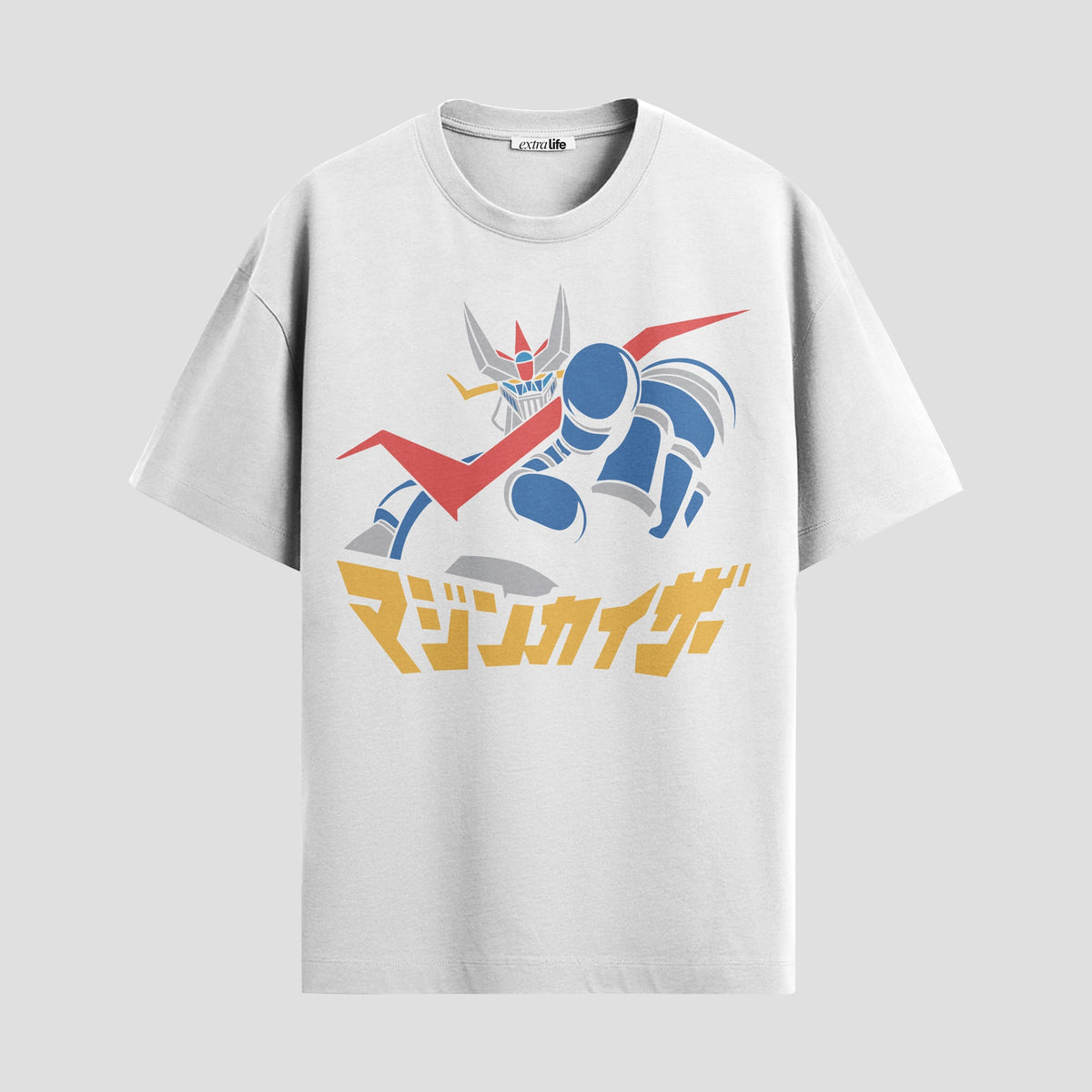 Playera urbana de anime y gaming ExtraLife MX, corte Classic Premium unisex ligero y transpirable en color Deep Black y Pure White, ropa de uso diario para gym y casual.