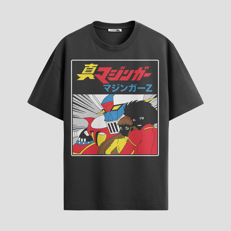 Playera urbana de anime y gaming ExtraLife MX, corte Standard Fit unisex ligero y transpirable en color Deep Black y Pure White, ropa de uso diario para gym y casual.