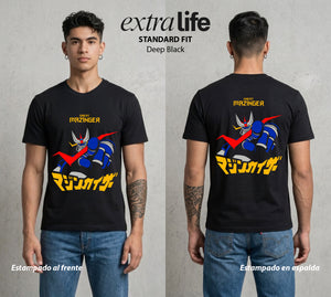 El Coloso de Acero | El Poder del Acero #02353 - Playera Standard Fit | Deep Black - Foto en modelo