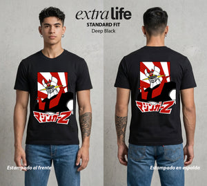 El Coloso de Acero | El Poder del Acero #02355 - Playera Standard Fit | Deep Black - Foto en modelo