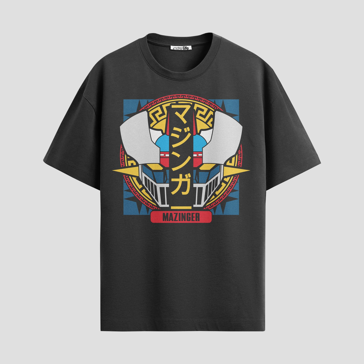 Playera urbana de anime y gaming ExtraLife MX, corte Classic Premium unisex ligero y transpirable en color Deep Black y Pure White, ropa de uso diario para gym y casual.