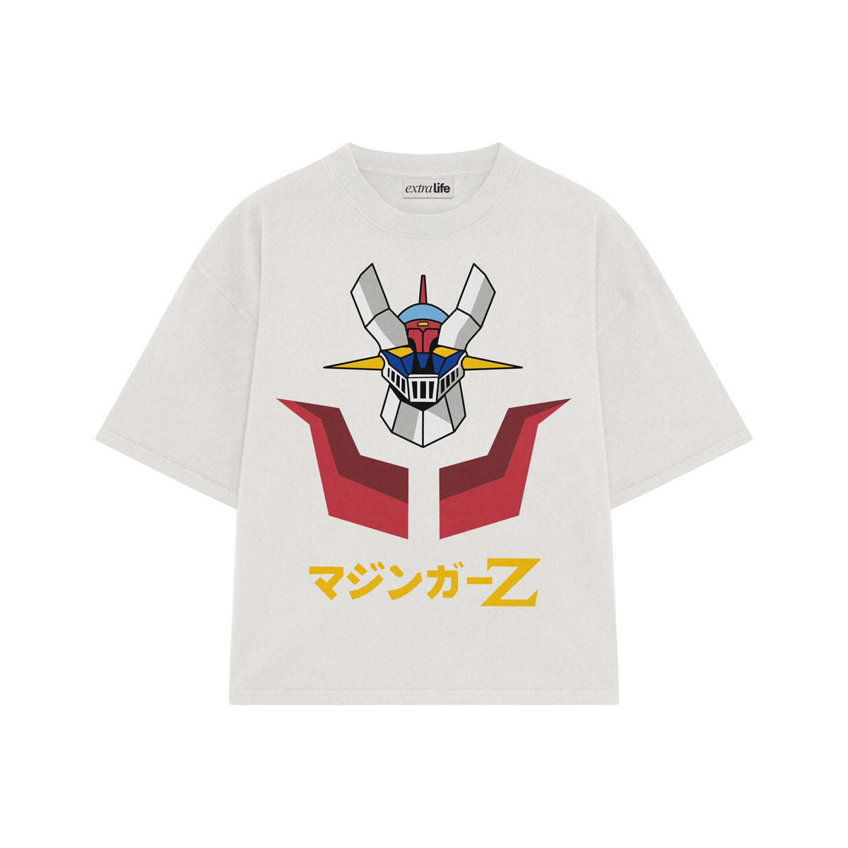 Playera streetwear premium de anime y gaming ExtraLife MX, corte oversized drop shoulder ligero y fresco en color Deep Black y Off-White, moda urbana mexicana de culto.