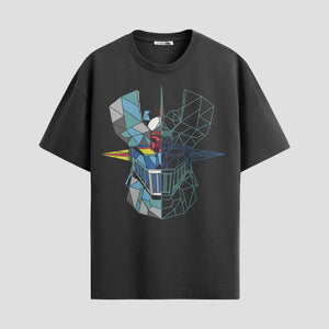 Playera urbana de anime y gaming ExtraLife MX, corte Standard Fit unisex ligero y transpirable en color Deep Black y Pure White, ropa de uso diario para gym y casual.