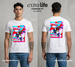 El Coloso de Acero | El Poder del Acero #02365 - Playera Standard Fit | Pure White - Foto en modelo
