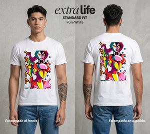 El Coloso de Acero | La Diosa de Acero #02368 - Playera Standard Fit | Pure White - Foto en modelo